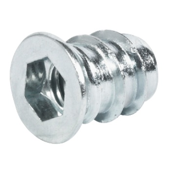 Puks ø10 x 24 mm/M6 (metallik)