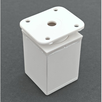 Reguleeritav kapijalg, H = 60 mm, 40 x 40 mm (valge)