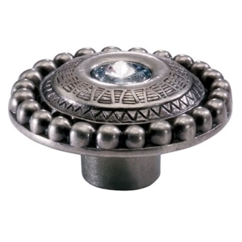 Nupp ø54 mm (hõbe/kristall)