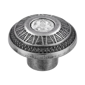 Nupp ø41 mm (hõbe/kristall)