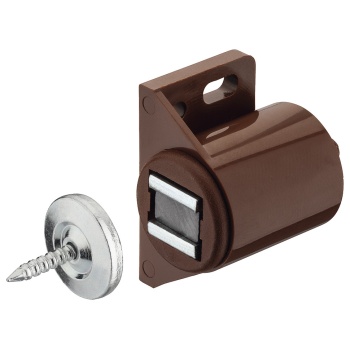 Magnet, ümar, kruvikinnitusega (pruun, 3-4 kg)