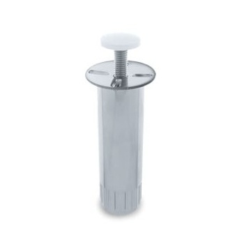 Reguleeritav kapijalg 100 mm Ø30 (ümar, kroom)