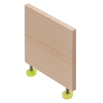 Lahterdaja perfopõhjale 126 mm (puit, lakitud)
