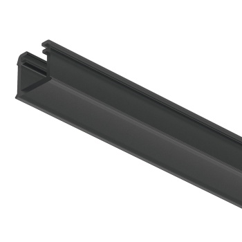 Häfele Loox 1101 plastikprofiil 8 mm LED-ribale, süvistatav, 3000 mm (must)