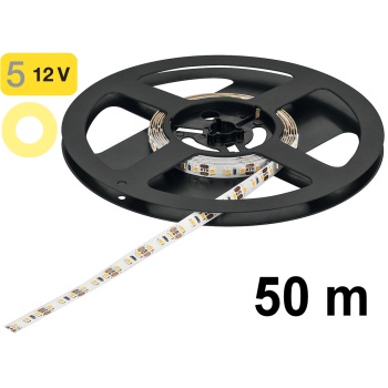 Industrial LOOX5 LED 2071 valgusriba 50 m/rull; 4,8 W/m, soe valgus 3000K, 12V (kleebitav, valge)