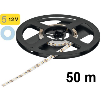 Industrial LOOX5 LED 2074 valgusriba 50 m/rull, 9.6 W/m, külm valgus 5000 K, 12 V (kleebitav, valge)