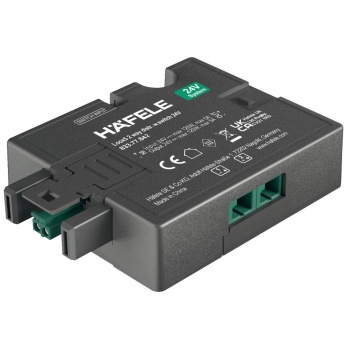 Loox5 Häfele jaotur, 2 pesa, lülitusfunktsiooniga, 24 V