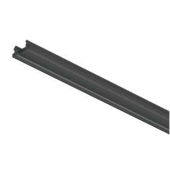 Loox5 alumiiniumprofiili kate 3000 mm, 8 mm (must)