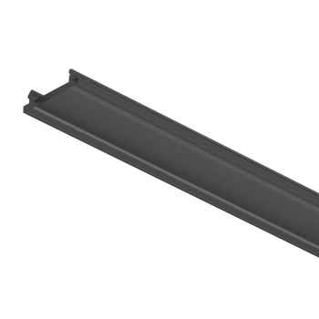 Loox5 alumiiniumprofiili kate 3000 mm, 13 mm (must)