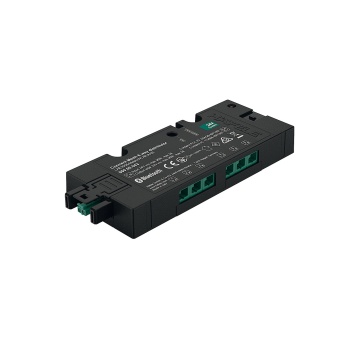 Häfele Connect Mesh, Bluetooth LED valgustite juhtplokk, 6 pesa, lülitus funktsiooniga, 24 V (must)