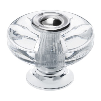 Nupp Ø38 mm (kroom / klaasefekt)