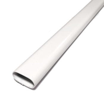 Ovaalne riidepuutoru, Ø30 x 15 mm, valge