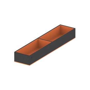 Garderoobi sisu must/oranž, 100x460x58mm