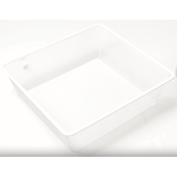 Väljatõmmatav garderoobikorv MESH 436 x 160 x 494 mm (valge)