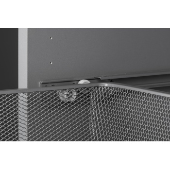 Väljatõmmatav garderoobikorv MESH 536 x 160 x 494 mm (antratsiit)