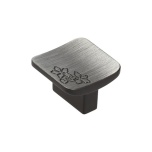 Rokturis poga 32x32 mm (slīpēts melns niķelis)