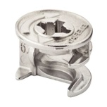 Minifix Muciņa Ø15 mm 19mm materiālam (niķelēts)