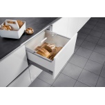 Plastmasas atvilktne 600 mm HAILO Pantry-Box dažādu preču uzglabāšanai (balta)