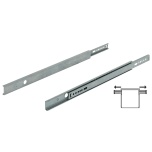 Teleskopiskais slīdnis, divvirzienu, daļēji atverams 342 mm (metāla)