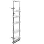 Häfele rāmis izvelkams groziem H.1900-2200 mm +5 grozi, 300 mm karkasam (antracīts / hroms)
