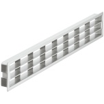 Ventilācijas reste (pelēks, 458 x 65 mm)