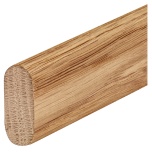 Ovāla pakaramā caurule 30 x 14 mm/1,0 m, ozols
