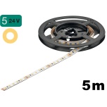 LOOX5 LED 3074 gaismas lenta 5 m/rullī, 9,6 W/m, siltā gaisma 2700 K, 24 V