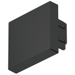 Gala nosegs alumīnija profilam Loox5 2102 (melns)