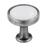 Rokturis Ø23 mm (antīks sudrabs/balts)