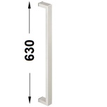 Rokturis Carlo, 630 mm koka durvīm ar biezumu 30 - 65 mm (nerūsējošais, matēts)