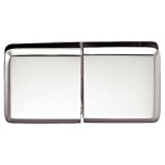 Dušas stūra stiprinājums 180° stikls-stikls 51x51 mm (hroms)