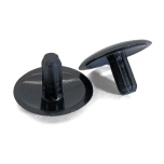 Dekoratīva skrūves cepurīte/ vāciņš CV01, Ø12 mm, plastmasa, melns