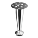 Regulējama kāja 150 mm (konuss, hroms)