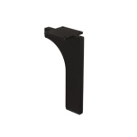 Skapja kāja 120 mm, 28 x 8 mm (melna)