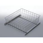 Izvelkamais skapja grozs 357-423 x 110 x 475 (pelēks)