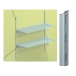 Nesošais profils vienrindas 2495 mm (sudraba, 1 pāris)