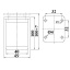 Reguleeritav kapijalg, H = 100 mm, 40 x 40 mm (must)