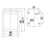 Reguleeritav kapijalg, H = 60 mm, 40 x 40 mm (hall/kroom)