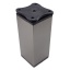 Reguleeritav kapijalg h=100 mm, 40x40 mm (roostevaba / must)