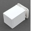 Reguleeritav kapijalg, H = 60 mm, 40 x 40 mm (valge)