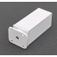 Reguleeritav kapijalg, H = 100 mm, 40 x 40 mm (valge)