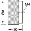 Nupp Ø38 mm (harjatud messing)