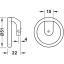 Nupp 51x22 mm, [Model H2160], (grafiit)