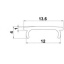 Alumiiniumprofiili 133000 LED valgusriba kate 3000 mm (matt)