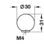 Nupp Ø30 mm (alumiinium)
