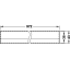 Süvistatav käepide 972 x 43 mm (alumiinium)