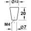 Nupp ø 12 mm (roostevaba)