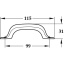 Käepide 115 mm (poleeritud nikkel)