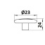 Nupp Ø23 mm (antiikhõbe/valge)