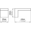 Nupp 40 x 20 mm (kroom / naturaalne valge)